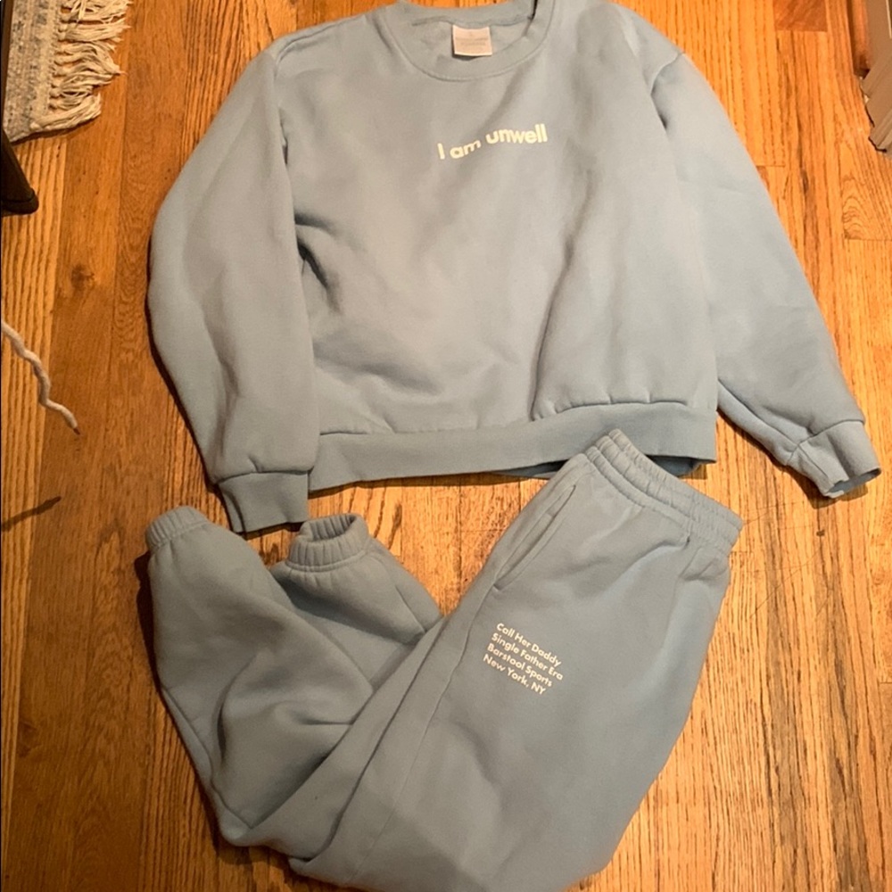 I am unwell sweatshirt set